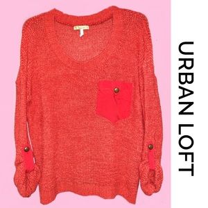 URBAN DAY Rust Pocket Sweater M/L